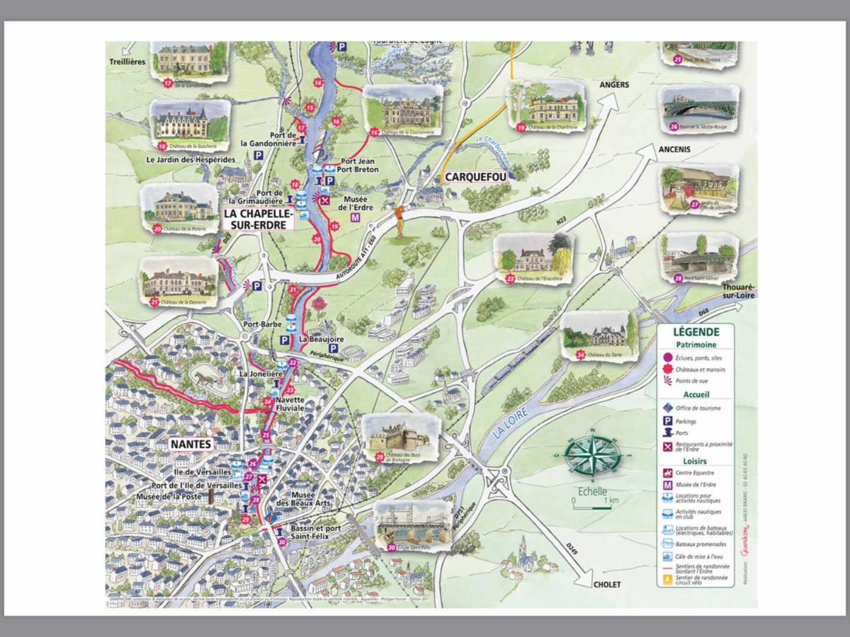 Logement Climatise Erdre Riviere La Chapelle-Sur-Erdre Eksteriør bilde
